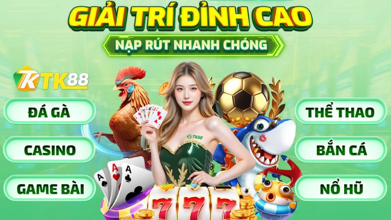 Kho trò chơi chất lượng, đa dạng sản phẩm tại TK88